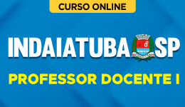 Capa Curso Prefeitura de Indaiatuba - SP 2026 - Professor Docente I