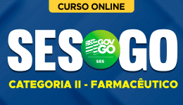 Capa Curso SES-GO 2026 - Categoria II - Farmacêutico
