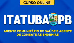 Capa Curso Prefeitura de Itatuba - PB - Agente Comunitário de Saúde e Agente de Combate às Endemias 