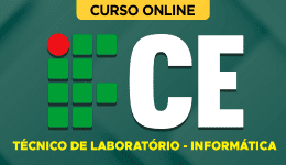 Capa Curso IFCE 2026 - Técnico de Laboratório - Informática