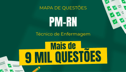 Capa Mapa de Questões Online - PM-RN - Técnico de Enfermagem - 9 Mil Questões
