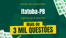 Capa Mapa de Questões Online - Pref. Itatuba-PB - Agente de Combate às Endemias - 3 Mil Questões