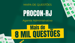 Capa Mapa de Questões Online - Procon-RJ - Agente Administrativo - 8 Mil Questões
