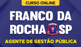 Capa Curso Prefeitura de Franco da Rocha - SP 2026 - Agente de Gestão Pública