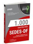 Capa Livro 1000 Questões Gabaritadas para SEDES - DF - Técnico em Assistência Social