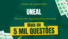Capa Mapa de Questões Online - UNEAL - Analista Administrativo - Técnico em Assuntos Educacionais - 5 Mil Questões