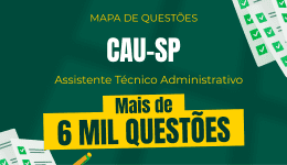 Capa Mapa de Questões Online - CAU-SP - Assistente Técnico Administrativo - 6 Mil Questões