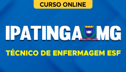 Capa Curso Prefeitura de Ipatinga-MG 2026 - Técnico de Enfermagem ESF