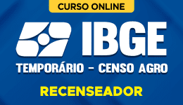 Capa Curso IBGE - Temporário 2026 - Censo Agro - Recenseador
