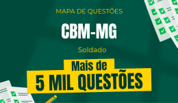 Capa Mapa de Questões Online - CBM-MG - Soldado - 5 Mil Questões