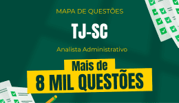 Capa Mapa de Questões Online - TJ-SC - Analista Administrativo - 8 Mil Questões
