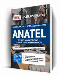 Capa Apostila ANATEL - Técnico Administrativo - Especialidade Administrativo