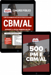 Capa Combo Digital CBM-AL em PDF Aspirante-a-Oficial Bombeiro Militar (Apostila Digital + E-book Questões)