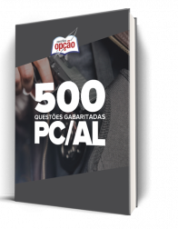 Capa Caderno PC-AL - 500 Questões Gabaritadas