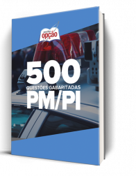 Capa Caderno PM-PI - 500 Questões Gabaritadas