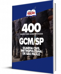 Capa Caderno GCM-SP - 400 Questões Gabaritadas