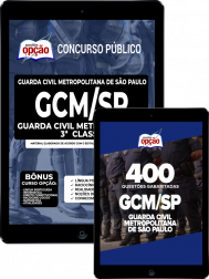 Capa Combo GCM-SP - Guarda Civil Metropolitano - 3ª Classe