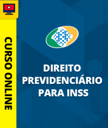 Capa Curso de Direito Previdenciário para INSS