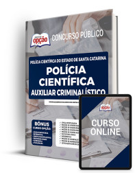 Capa Apostila Polícia Cientifica SC - Auxiliar Criminalístico