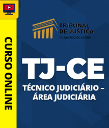 Capa Curso TJ-CE – Técnico Judiciário – Área Judiciária