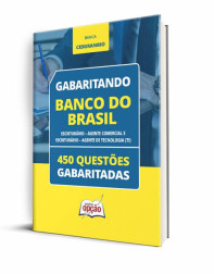Capa Caderno Banco do Brasil - 450 Questões Gabaritadas