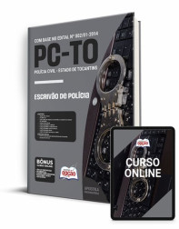 Capa Apostila PC-TO - Escrivão de Polícia