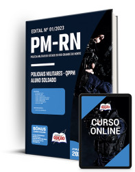Capa Apostila PM-RN -  Policiais Militares - QPPM - Aluno Soldado
