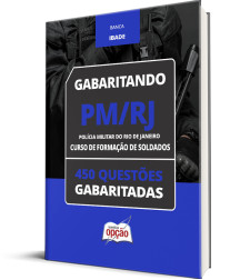 Capa Caderno PM-RJ - Curso de Formação de Soldados - 450 Questões Gabaritadas