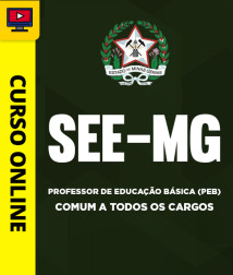 Capa Curso SEE-MG - Professor de Educação Básica (PEB) - Comum a Todos os Cargos