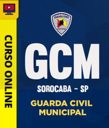 Capa Curso Guarda Civil Municipal de Sorocaba - SP