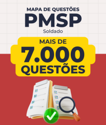 Capa Mapa de Questões Online - PM-SP - Soldado - 7 Mil Questões
