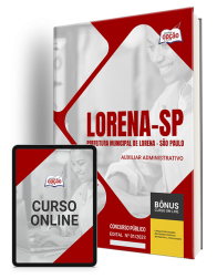 Capa Apostila Prefeitura de Lorena - SP Auxiliar Administrativo