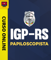 Capa Curso IGP-RS - Papiloscopista