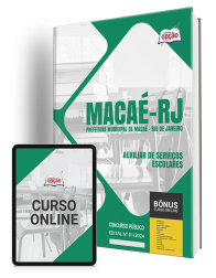 Capa Apostila Prefeitura de Macaé - RJ - Auxiliar de Serviços Escolares