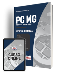 Capa Apostila PC-MG - Escrivão de Polícia