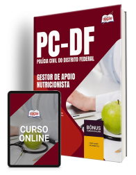 Capa Apostila PCDF  - Gestor de Apoio às Atividades Policiais Civis – Especialidade: Nutricionista