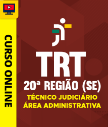Capa Curso TRT 20ª Região (SE) - Técnico Judiciário - Área Administrativa