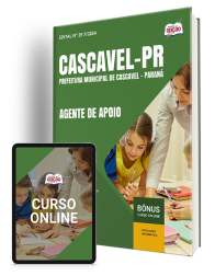 Capa Apostila Prefeitura de Cascavel - PR 2025 - Agente de Apoio