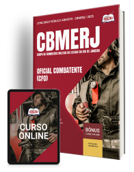 Capa Apostila CBMERJ 2025 - Oficial Combatente - (CFO)