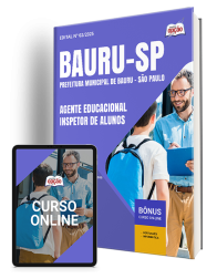 Capa Apostila Prefeitura de Bauru - SP - Agente Educacional - Inspetor de Alunos