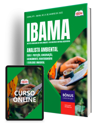 Capa Apostila IBAMA - Analista Ambiental - Tema 1: Proteção, Conservação, Licenciamento, Monitoramento e Qualidade Ambiental
