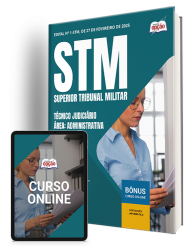Capa Apostila STM - Técnico Judiciário - Área: Administrativa