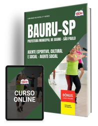 Capa Apostila Prefeitura de Bauru - SP - Agente Esportivo, Cultural e Social - Agente Social