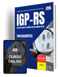 Capa Apostila IGP-RS 2026 - Papiloscopista