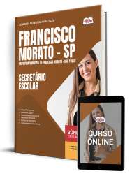 Capa Apostila Prefeitura de Francisco Morato - SP - Secretário Escolar