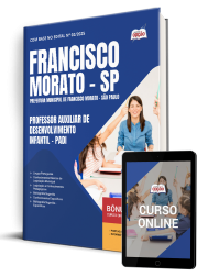 Capa Apostila Prefeitura de Francisco Morato - SP - Professor Auxiliar de Desenvolvimento Infantil - PADI