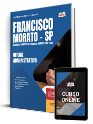 Capa Apostila Prefeitura de Francisco Morato - SP - Oficial Administrativo