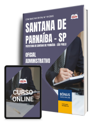Capa Apostila Prefeitura de Santana de Parnaíba - SP 2025 - Oficial Administrativo