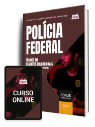 Capa Apostila Polícia Federal (PF) 2025 - Técnico em Assuntos Educacionais - Área: Pedagogia - Classe A, Padrão I