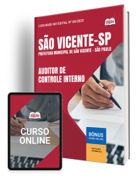 Capa Apostila Prefeitura de São Vicente - SP - Auditor de Controle Interno 